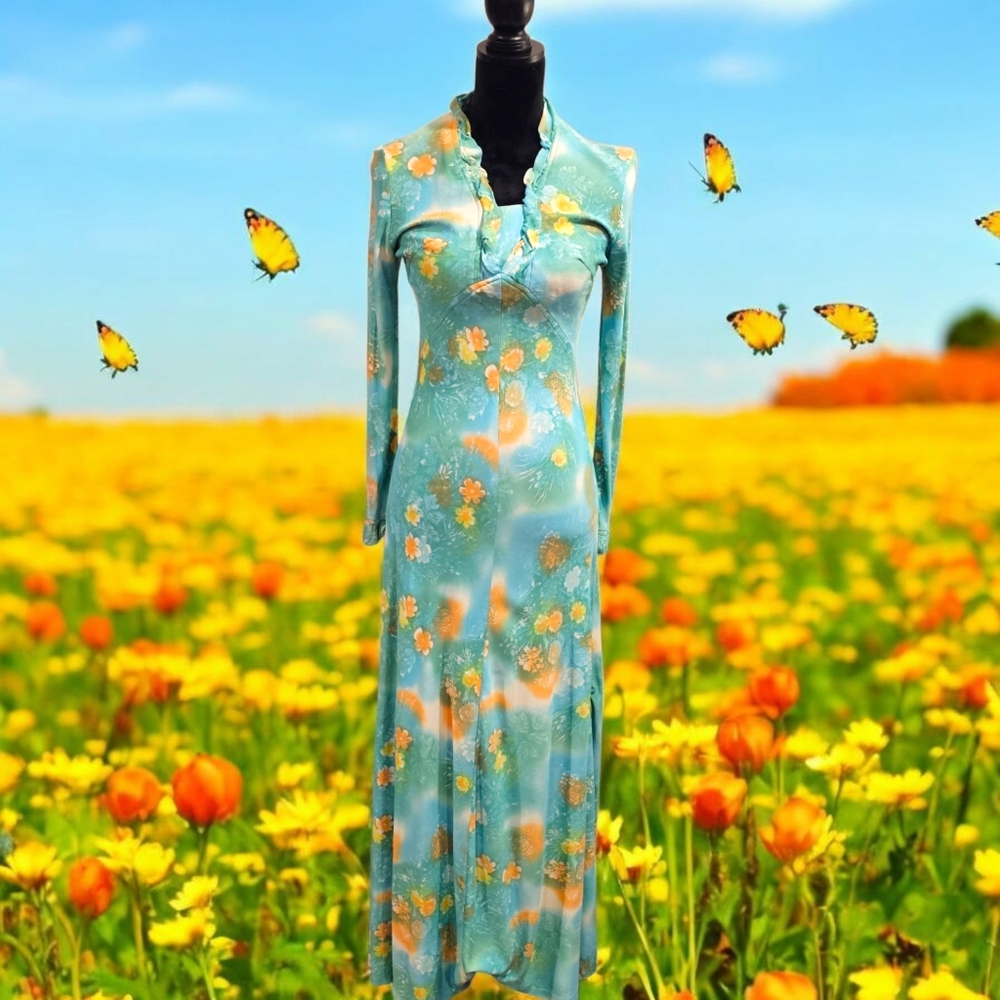 60s/70s Vintage Maxi Dress